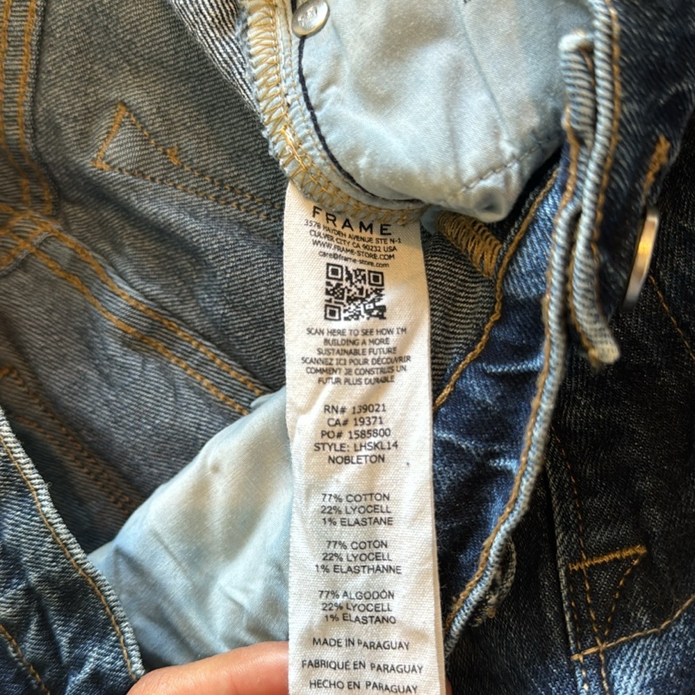FRAME DENIM LE HIGH SKINNY 27 - Picture 8 of 8
